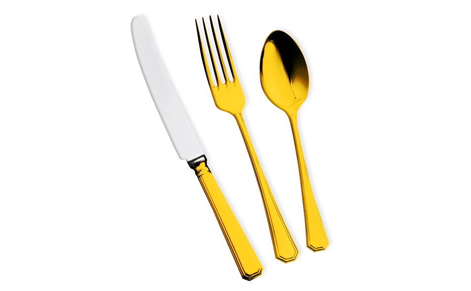 ATHENIAN 24 Carat Gold Plated Cutlery