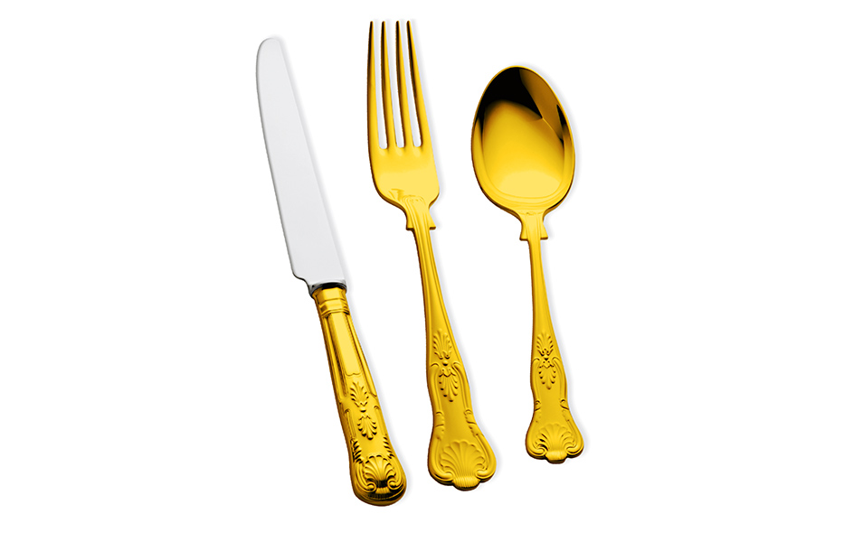KINGS 24 Carat Gold Plated Cutlery