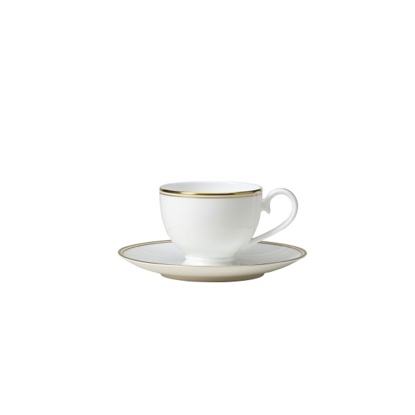 Footed Teacup & Tea Saucer