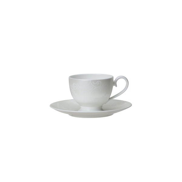 Footed Espresso Cup & Saucer