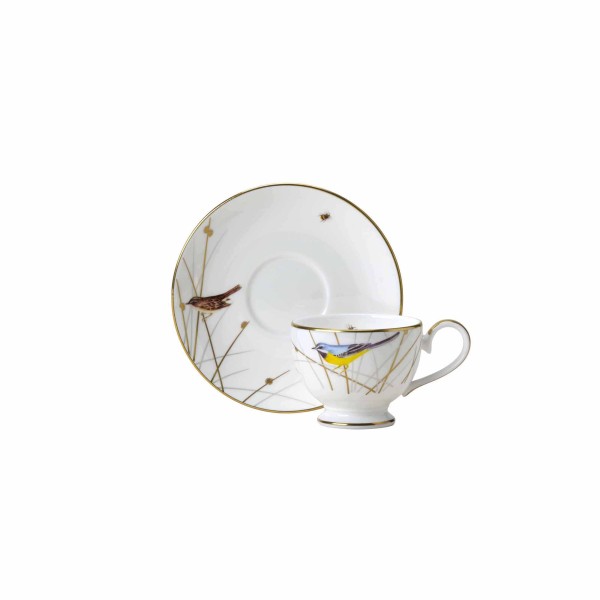 Footed Espresso Cup & Saucer