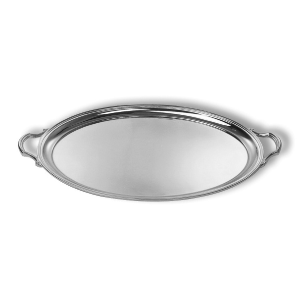 Oval mounted tray & handles
