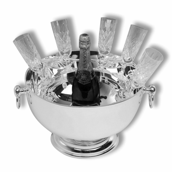 Punch bowl wine cooler